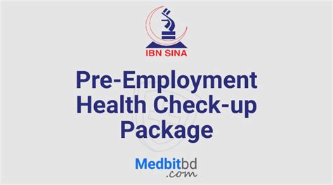 medical test package for corporates|pre employment health check up package.